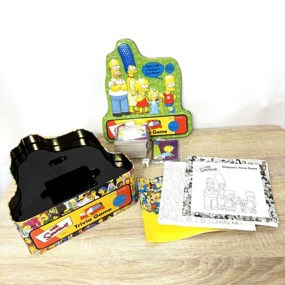 The Simpsons Trivia Game Metal Tin Box - Picture 3 of 12